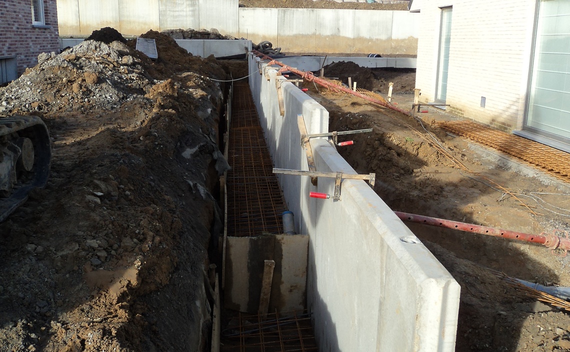 Omgevingsaanleg: keerwanden privé-woning