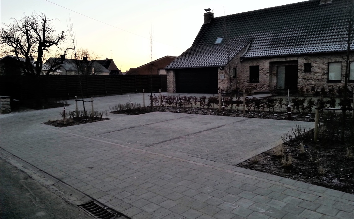 Omgevingsaanleg: oprit en parking